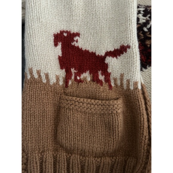 Vintage 50s Handmade Pheasant Hunting Chunky Knit Wool Cowichan Sweater - Picture 4 of 7